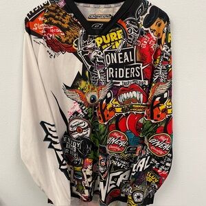 O'Neal Motocross Mayhem Graphic Long Sleeve Jersey.  Large. Great condition.